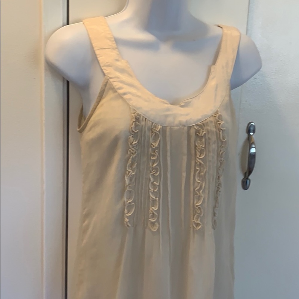 Delias cream sleeveless tank dress straight S - Picture 5 of 11